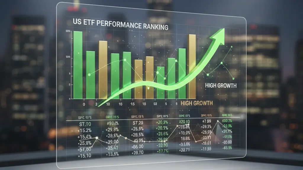 美股ETF績效排名2025：精選15檔高成長高股息ETF,新手投資必看指南